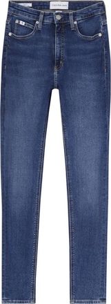 Calvin Klein High Rise Super Skinny Ankle Jeans - Dames - Slim Fit Jeans - Blauw - W28 - Denim - Jeans