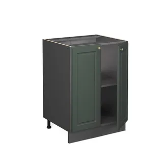 Vicco Mueble Bajo De Cocina Fame-line, Verde Dorado Casa De Campo, 60 Cm, Et Antracita Vicco