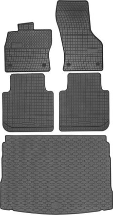 OEM Juego De Alfombrillas De Goma Para Coche Y Alfombrilla Para Maletero Para Vw Tiguan Ii Suv (2016-2024)