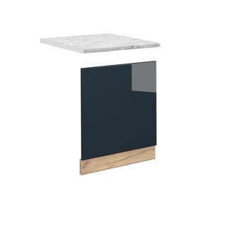 Vicco Panel Frontal Fame-line, Azul Oscuro Alto Brillo, 60 Cm, Et M&aacute;rmol