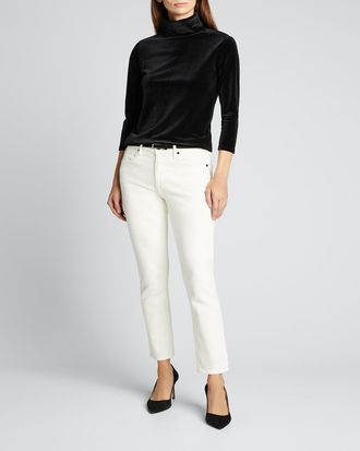 L'agence Aja 3/4-Sleeve Turtleneck Top