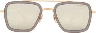 Dita Eyewear FLIGHT.006 Grey Milky Gold Flash Navigator Unisex Sunglasses 7806-C 52