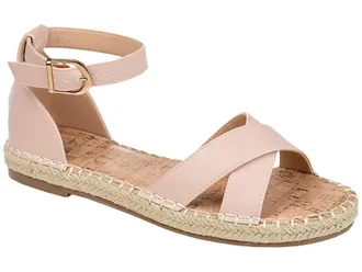 Journee Collection Lyddia Sandal Womens Shoes Blush : 6.5 M, Faux Leather