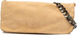 Prada Pre-owned Prada Suede Chain Pochette 05IABEWQ31CJFAS4