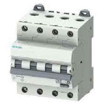 SIEMENS RCBO, 6 kA, 4P Type A, 30 mA, C-Char, In: 20A Un: 400V Classe di limitazione dellenergia 1: verificare i limiti di utilizzo normativi