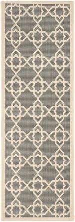 Safavieh Alfombra contempor&aacute;neo de polipropileno gris/beige, 69 x 201 cm