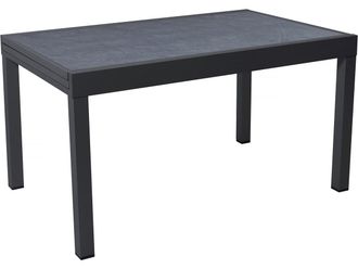 Habitat et Jardin Mesa De Jard&iacute;n De Aluminio Extensible lagos - 140/280 X 90 X 76 Cm - Negro