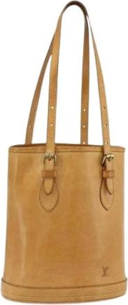 Louis Vuitton Pre-owned Bucket Bags, female, Brown, Size: ONE SIZE Pre-owned Nomade Leather Tote
