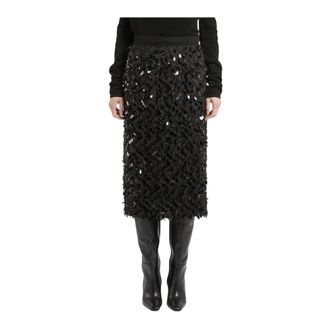 Marella Falda de lentejuelas Mllmemore - Skirts - Mujer - Negro - XS