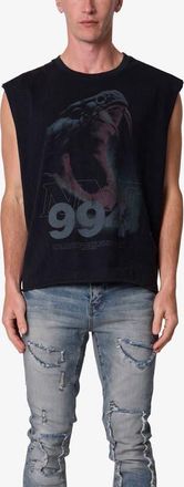 mnml Snake Venom Sleeveless Graphic Cutoff T-Shirt in Black at Nordstrom, Size Xx-Large