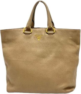 Prada Pre-owned Tote Bags, female, Beige, Size: ONE SIZE Pre-owned Bn1713 Tote Bag