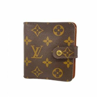 Louis Vuitton Vintage, unisex, Bruin, ONE Size, Pre-owned Stoffen Portemonnee
