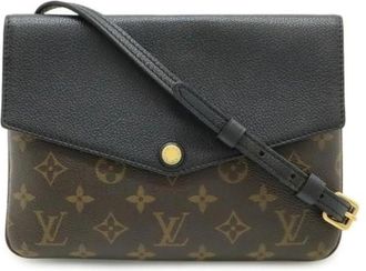 Louis Vuitton Pre-owned Monogram Pochette Schoudertas - Dames - Vintage Schoudertas - Bruin - ONE Size - Leer - Vintage