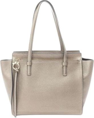 Ferragamo Pre-owned Tote Bags, female, Brown, Size: ONE SIZE Pre-owned Tote Bag