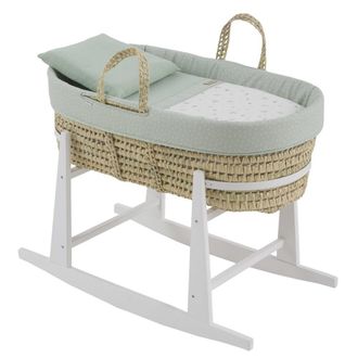 Cambrass Moises palma acolch+pata m.bco verde/blanco 39x80x25 cm