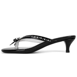 Jeffrey Campbell Womens Teeny-Tiny Heel In Black White Patent
