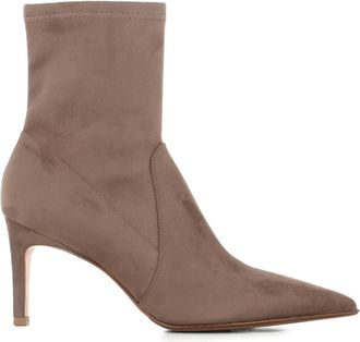 Sergio Levantesi 75mm pointed-toe stiletto boots - women - Artificial Leather/Suede/Calf Leather/Rubber - 36 - Neutrals