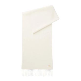 HUGO BOSS Zesy Sjaal - Dames - Accessoires - Wit - Maat: ONE Size Wol