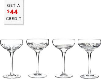 Waterford Mixology 4Pc Coupe Setwith $44 Credit