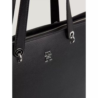 Tommy Hilfiger Mens Th Emblem Tote Bag Black - One Size