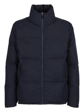 Sease logo-patch jacket - men - Polyester - L - Blue