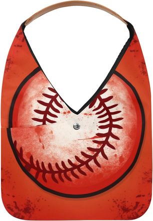 Generic Baseball Ball Background Reusable Lightweight Grocery Bags - Foldable Into Compact Pouch, Washable & Sturdy, Multipurpose for Shopping and Travel