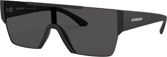 Burberry Heren Acetaat Zonnebrillen Lente/Zomer Collectie - Heren - Zonnebrillen - Zwart - 38 MM - Accessoires