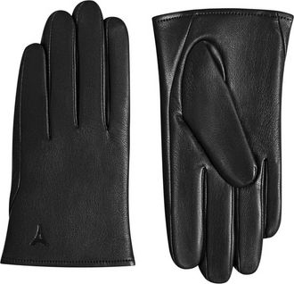 Mani&egrave;re De Voir Azel korte handschoenen van imitatieleer - Zwart