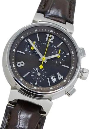 Louis Vuitton Pre-owned Vintage Polshorloge - Dames - Vintage Horloges - Zwart - ONE Size - Leer - Vintage