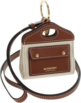 Burberry Pre-owned Wallets, female, Beige, Size: ONE SIZE Pre-owned Earphone Case