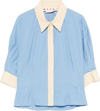 Marni Collared Panelled Top