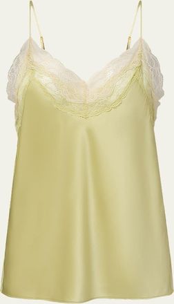 Veronica Beard Johanan Lace-Trim Silk Camisole