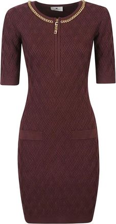 Elisabetta Franchi Mujer, Vestidos, Marrón, Talla: S