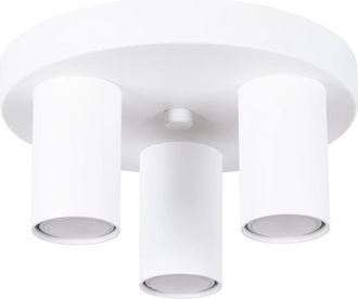 Sollux Lighting Design Deckenlampe Lagos 3-Flammig (rund), Weiss