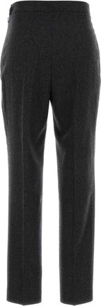 Jil Sander Womens Wool Trousers Gray