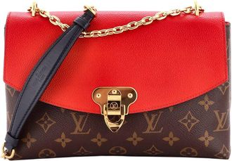 Louis Vuitton Red Monogram Canvas & Leather Saint Placide (Authentic Pre- Loved)