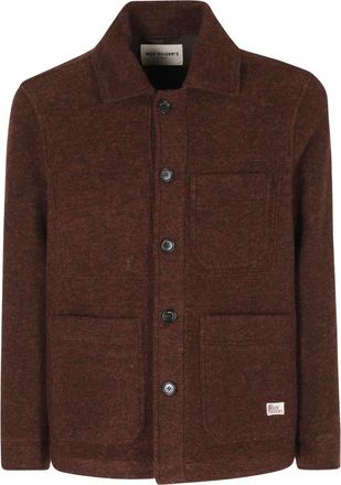 Roy Rogers Giacca Work Lana Brushed - Heren - Zomerjassen - Bruin - XL - Wol - Jassen