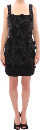 Dolce & Gabbana Versierde Mini-jurk Zwart Met Pailletten
