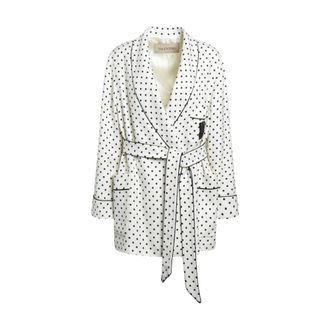 Valentino Garavani Caban - Dames - Blazers - Wit - S - Leer - Jassen
