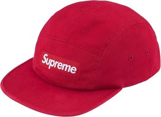 SUPREME SS26 Washed Chino Twill Camp Cap Red SUP-SS26-1000-RED