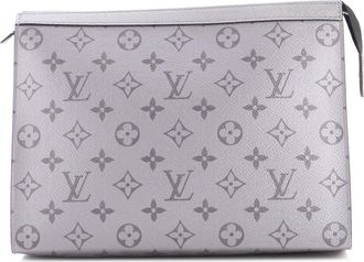 Louis Vuitton Grey Reverse Monogram Eclipse Canvas Pochette Voyage Mm (Authentic Pre-Loved)