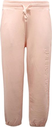 Hinnominate Trainingsbroeken in Roze Nude Fleece Voering - Dames - Sweatpants - Roze - M - Broeken