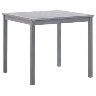 vidaXL Mesa De Jard&iacute;n De Madera Maciza De Acacia Gris 80x80x74 Cm Vidaxl