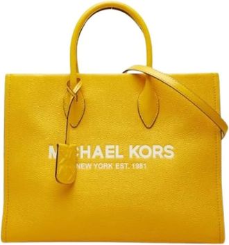 Michael Kors Pre-owned Tote Bag - Dames - Pre-owned - Geel - Maat: ONE Size Leer