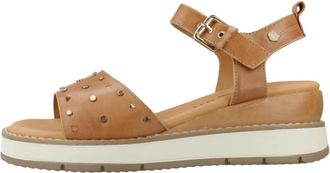 Carmela Sandalia - Dames - Sleehakken - Bruin - 39 EU - Leer - Schoenen