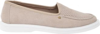 Baldinini Suede Slip-On - Dames - Loafers - Beige - 38 EU - Leer - Schoenen