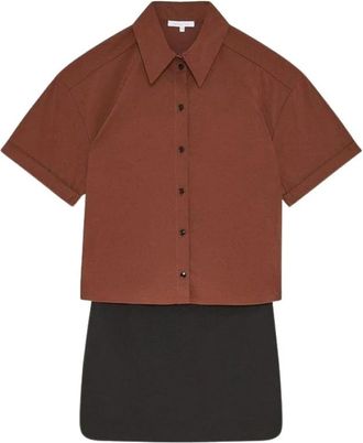 Patrizia Pepe Short Kleedjes - Dames - Korte kleedjes - Veelkleurig - S - Polyester - Kleedjes