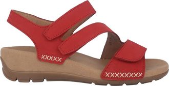 Gabor Rode Damessandaal - Zomer Schoeisel - Dames - Sandalen - Rood - 36 EU - Su&egrave;de - Schoenen