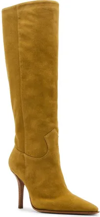 Steve Madden Wescot Knee High Boot in Olive Suede at Nordstrom, Size 6.5