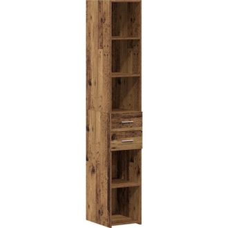 vidaXL Highboard Old wood 30 x 42.5 x 185 cm Engineered wood Vidaxl